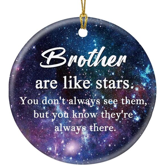 🆕 Brothers Christmas Ornaments Ceramic Decorations Elegant Small Exquisite Love - Picture 1 of 7
